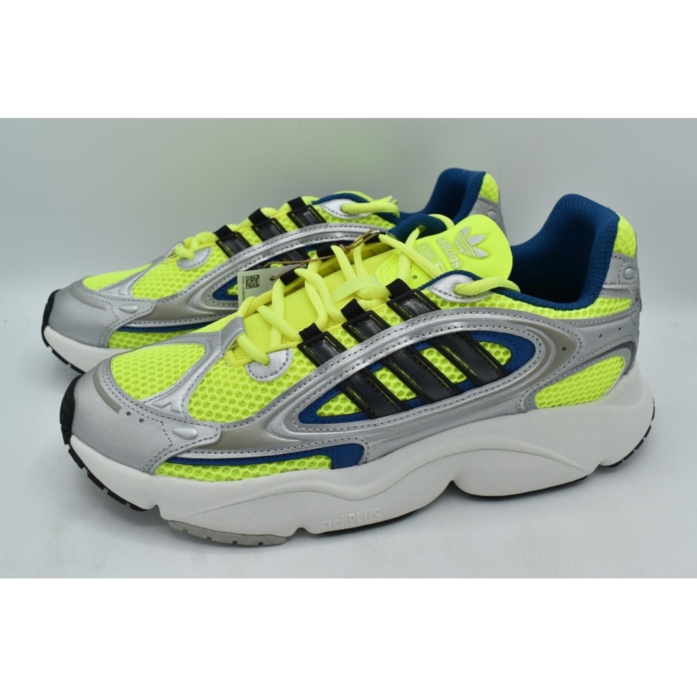 Adidas Ozmillen Mens Size 10 Yellow Silver New Athletic Sneakers
